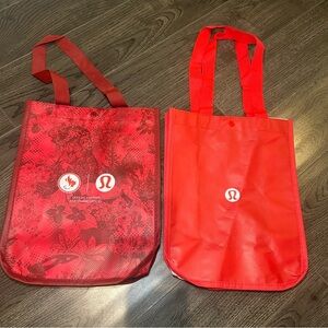 Lululemon shopping bag x2